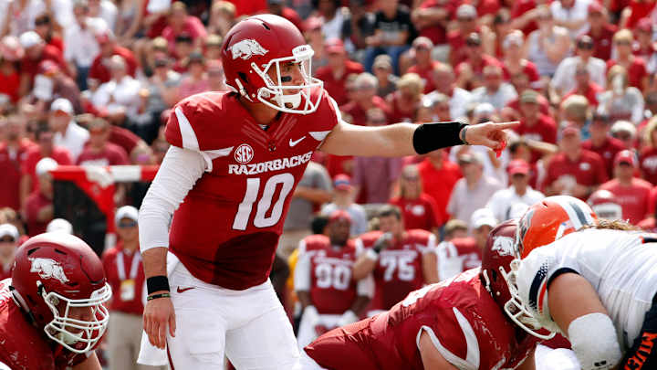 Allen's career day leads No. 18 Arkansas past UTEP 48-13