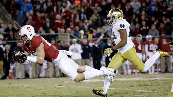 No. 13 Stanford rallies past No. 4 Notre Dame 38-36