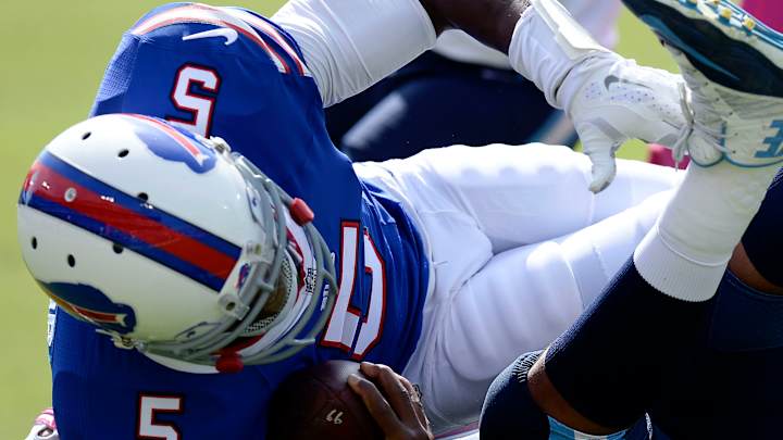 Bills' Ryan won't rule out QB Taylor despite sprained knee