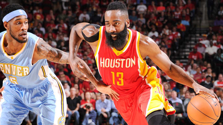 James Harden scores career-high 50 points in win against Nuggets