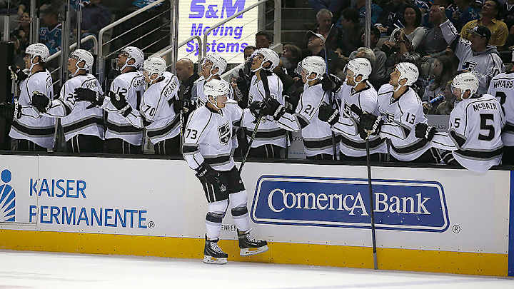 Watch: Kings’ Tyler Toffoli dekes Sharks goalie Martin Jones to score