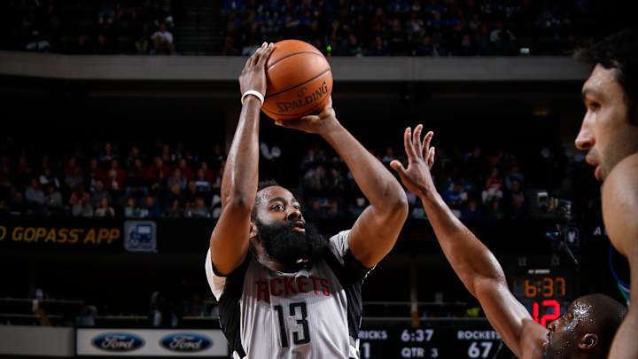 Harden scores 25 after rough start, Rockets top Mavs 100-96