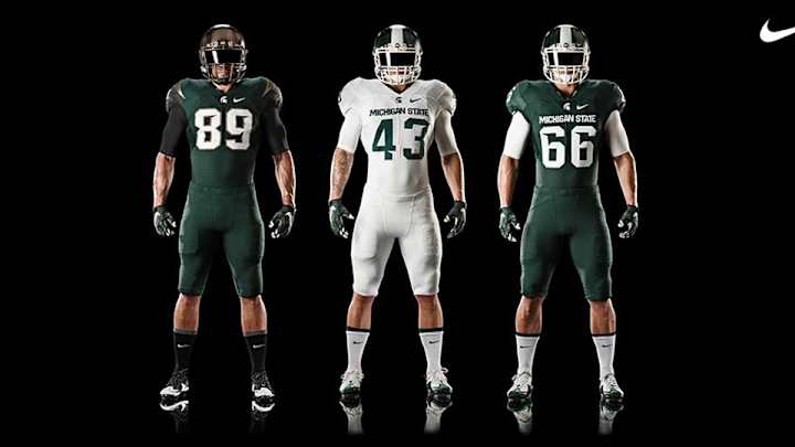 Michigan State unveils new football uniforms