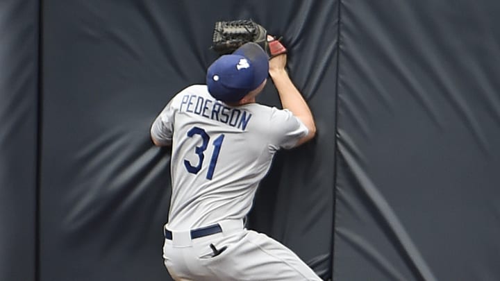 Watch: Joc Pederson crashes into wall to make game-saving catch