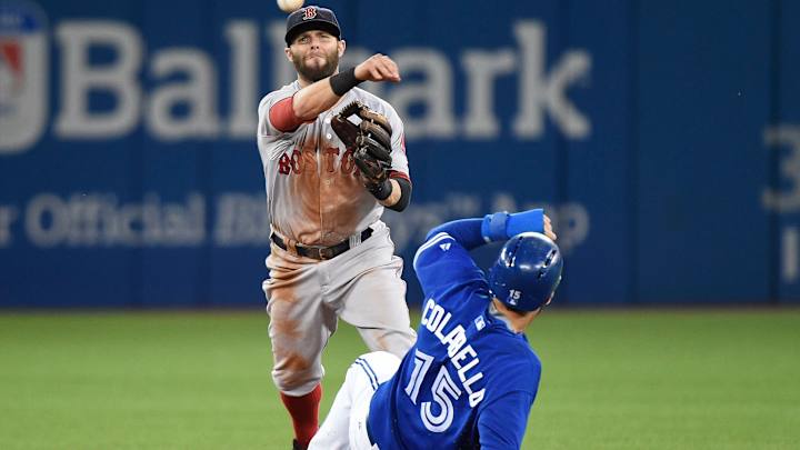 Red Sox use 5-run 9th to beat Jays 7-6