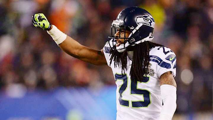 Richard Sherman is the proud father to a newborn baby son Richard Sherman is the proud father to a newborn baby son