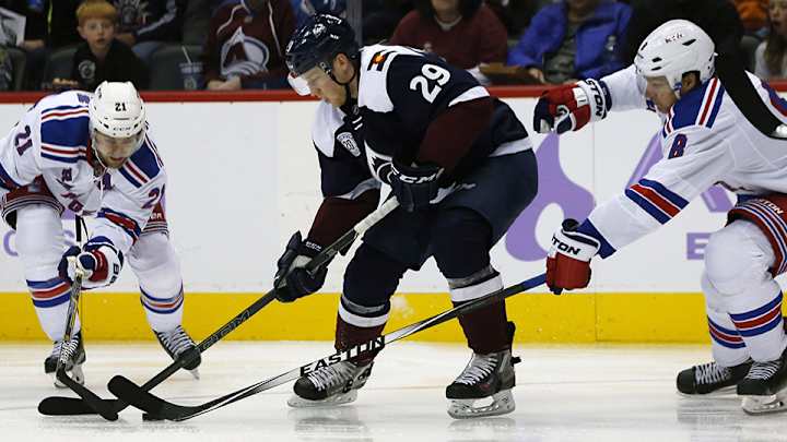 Watch: Avs’ MacKinnon dangles, dekes and scores against Rangers