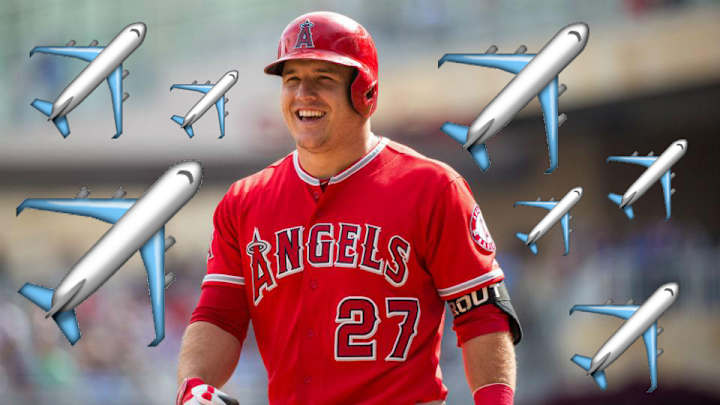 Mike Trout’s stats based on how many airplane emojis he tweets Mike Trout’s stats based on how many airplane emojis he tweets