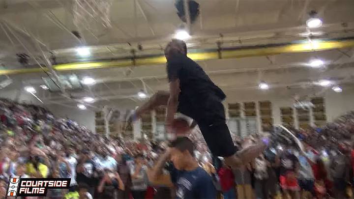 Watch: UMass commit throws down between-the-legs dunk over person Watch: UMass commit throws down between-the-legs dunk over person