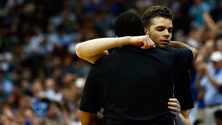 Watch: Georgia State coach gets choked up talking about son after loss Watch: Georgia State coach gets choked up talking about son after loss