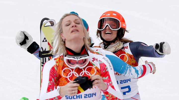 Maria Hoefl-Riesch wins Olympic super-combined Maria Hoefl-Riesch wins Olympic super-combined