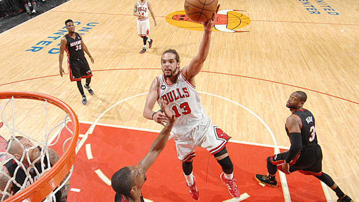 Fed by Joakim Noah's intensity, resilient Bulls take down Heat