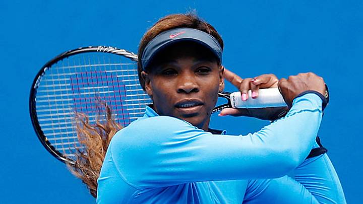 Serena Williams bracing herself for the Melbourne heat at Australian Open