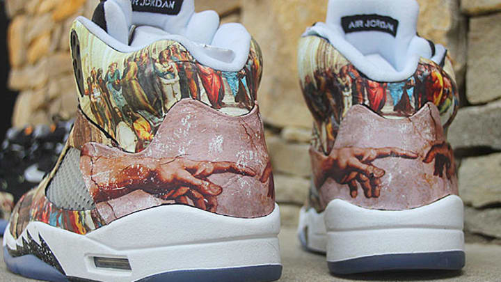 LeBron XI and Air Jordan V sneakers 'Renaissance' top customization