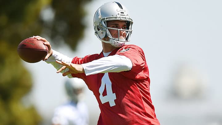 Report: Raiders would start Derek Carr over Matt Schaub only in 'catastrophic' scenario
