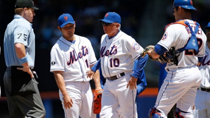 Mets starter Daisuke Matsuzaka leaves Sunday's game with 'severe upset stomach'