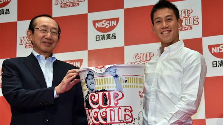 U.S. Open finalist Kei Nishikori get his face on Ramen cups