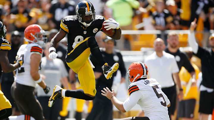 Report: Steelers' Antonio Brown fined for cleating opponent in face
