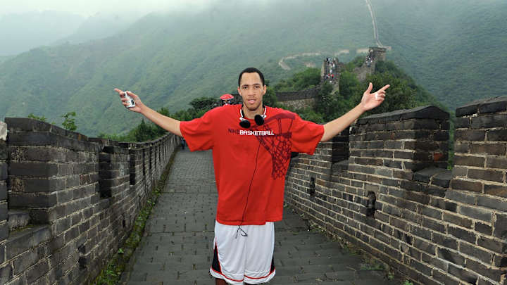 NBA Players at the Great Wall of China