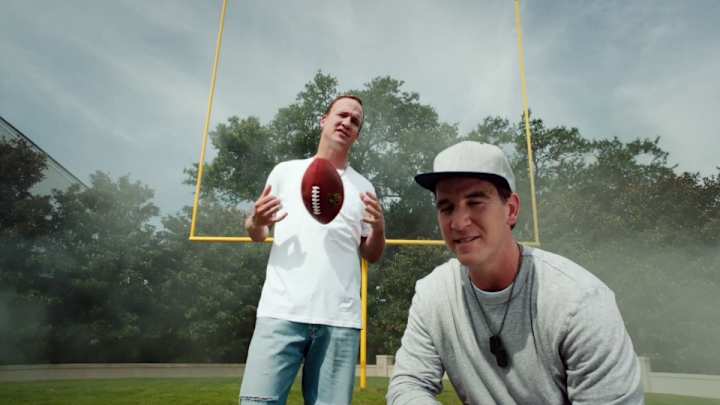 Peyton and Eli Manning are rapping about fantasy football Peyton and Eli Manning are rapping about fantasy football