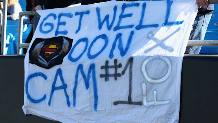 Fan who dressed as post-crash Cam Newton explains himself