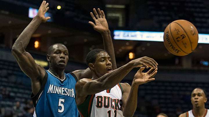Watch: Bucks PG Brandon Knight missed his target on this pass