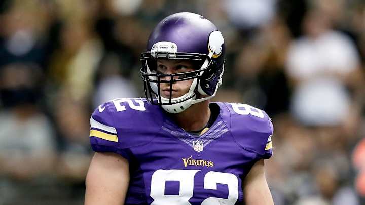 Vikings TE Kyle Rudolph out for Sunday's game vs. Lions