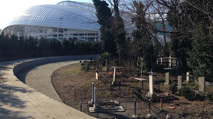 SOCHI SCENE: Amid fans, the dead