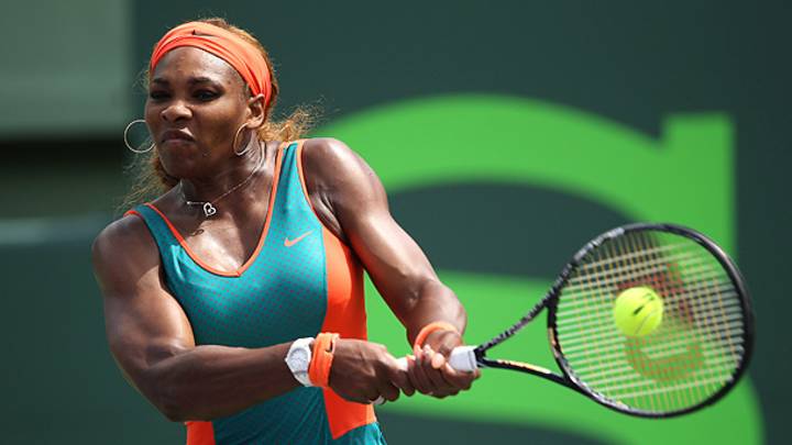 Serena Williams drops Maria Sharapova to advance to Sony Open finals Serena Williams drops Maria Sharapova to advance to Sony Open finals
