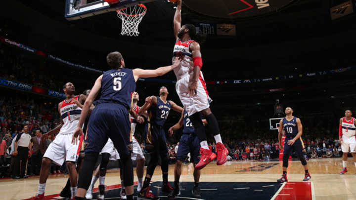 Video: Wizards' Nene throws down last-second, game-winning dunk to beat Pelicans