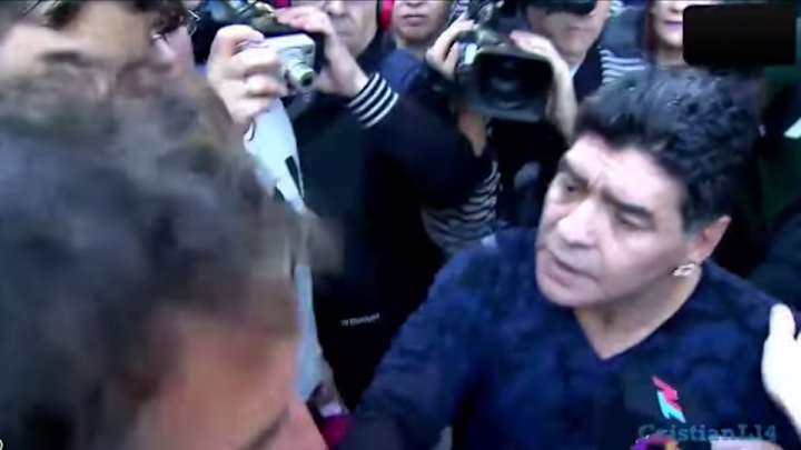 Diego Maradona slapped a journalist he thought made a pass at his wife Diego Maradona slapped a journalist he thought made a pass at his wife
