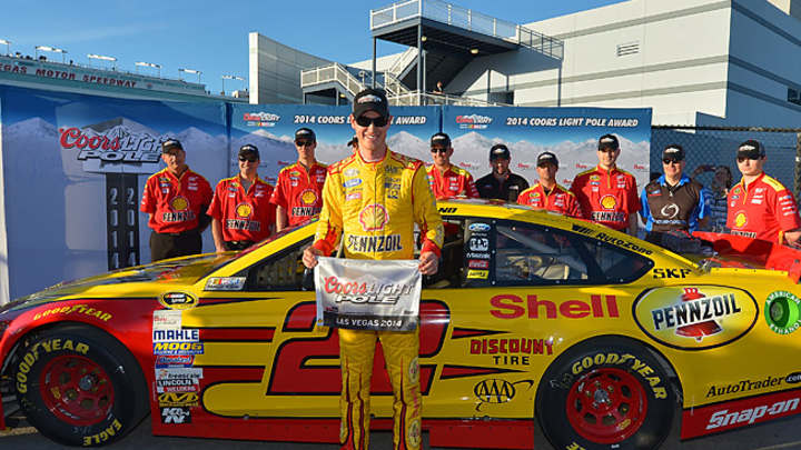 Joey Logano wins NASCAR pole in Las Vegas Joey Logano wins NASCAR pole in Las Vegas