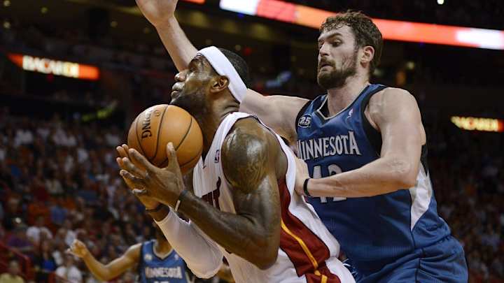 LeBron James would be 'very excited' to have Kevin Love in Cleveland