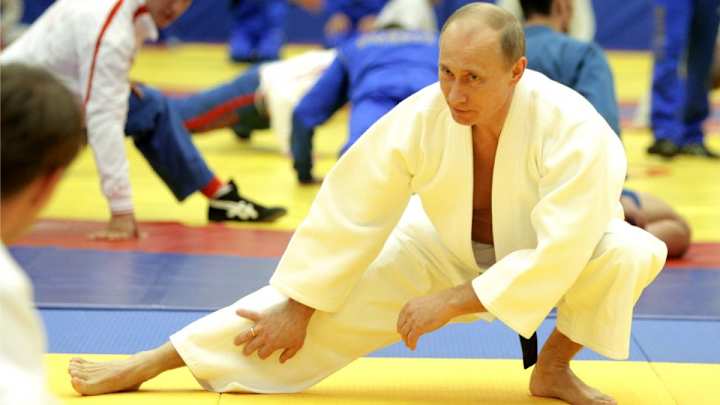 Vladimir Putin has been awarded another black belt Vladimir Putin has been awarded another black belt