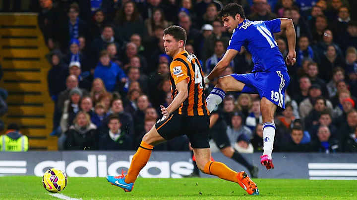 Eden Hazard, Diego Costa lead Chelsea past 10-man Hull City