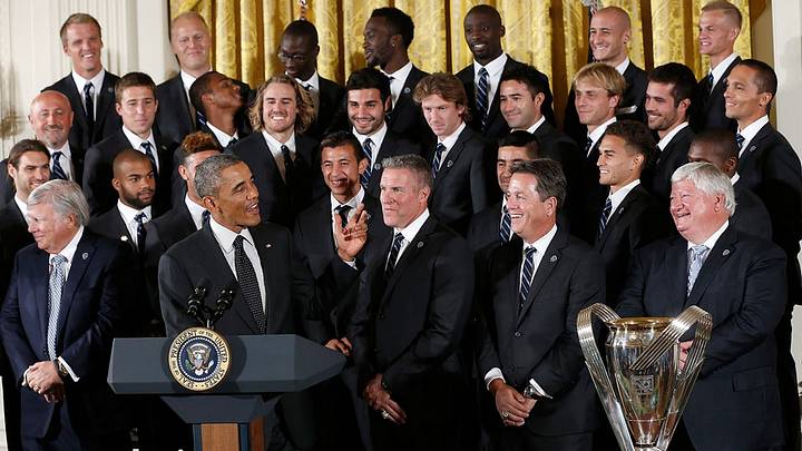 Sporting KC visits White House, meets Obama, takes group selfie Sporting KC visits White House, meets Obama, takes group selfie