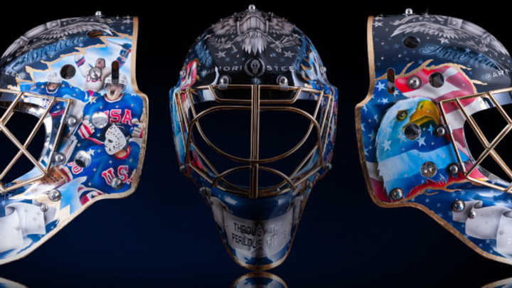 This Gold-Flecked, Crystal-Studded Hockey Mask Costs $12,500