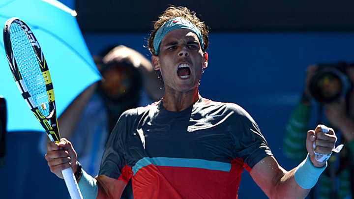 Video: Rafael Nadal unleashes an insane celebration vs. Grigor Dimitrov Video: Rafael Nadal unleashes an insane celebration vs. Grigor Dimitrov