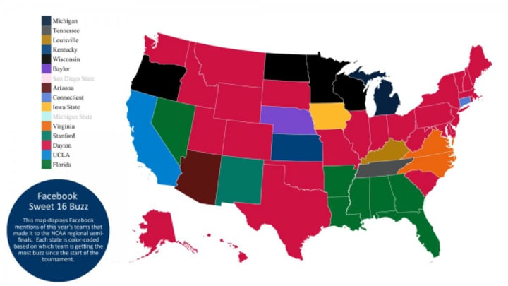 America Has Dayton Basketball Fever, According to New Facebook Map