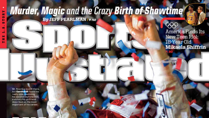 Dale Earnhardt Jr. appears on the cover of Sports Illustrated after Daytona 500 victory