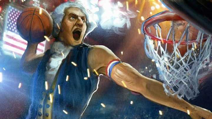Here's a Marvelous Painting of George Washington Posterizing Kim Jong-un