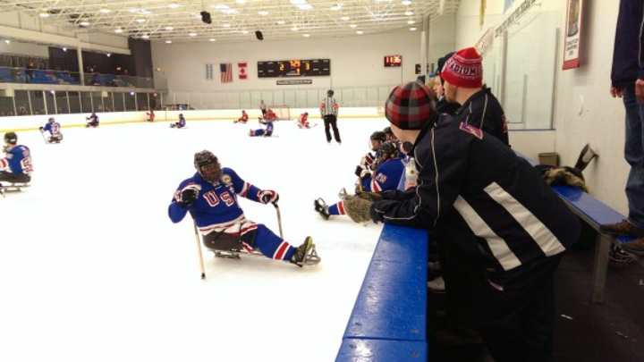 The Blackhawks Hosted the USA Warriors Ice Hockey Team Over the Weekend