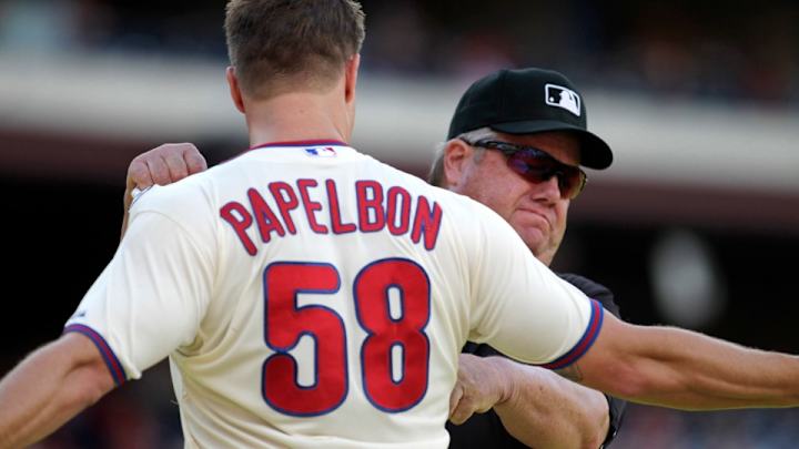 Umpire Joe West suspended one game for grabbing Papelbon