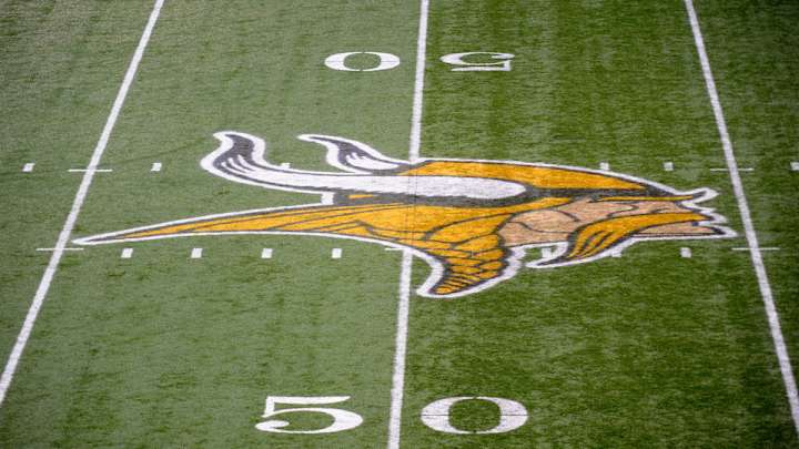 Pepsi replaces Radisson on Vikings press conference banner Pepsi replaces Radisson on Vikings press conference banner