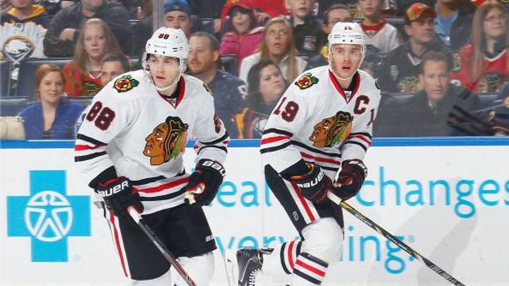 Blackhawks' Jonathan Toews, Patrick Kane say they will play in Game 1 Blackhawks' Jonathan Toews, Patrick Kane say they will play in Game 1