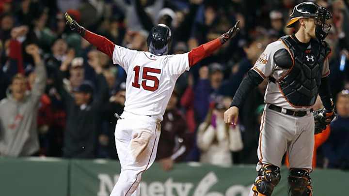 Denied a walkoff homer, Red Sox score winning run on Orioles error Denied a walkoff homer, Red Sox score winning run on Orioles error