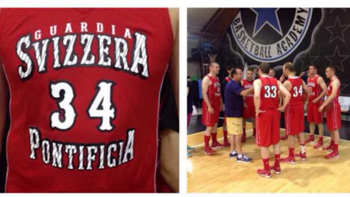 Notre Dame played basketball against the Swiss Guard in Vatican City