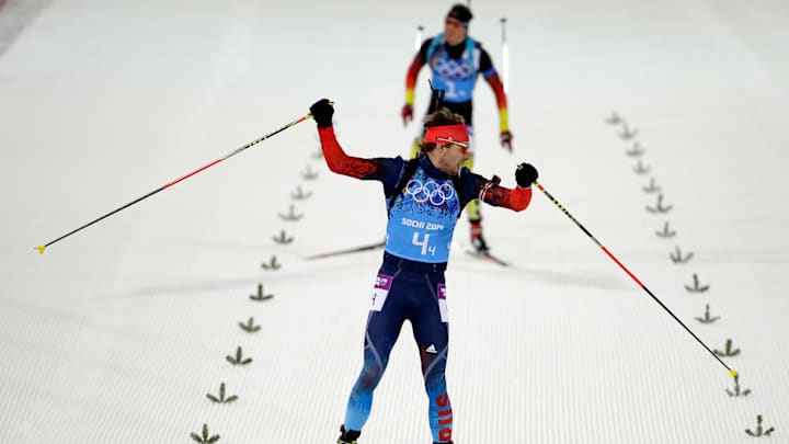 Russia wins men's biathlon relay, takes medal lead