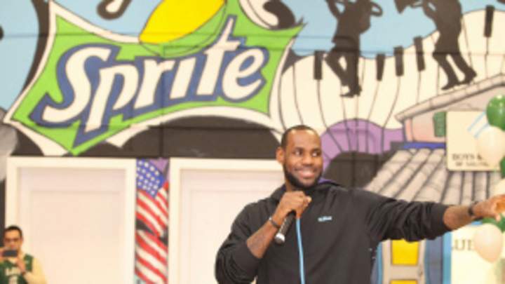 LeBron James gets limited edition Sprite drink LeBron James gets limited edition Sprite drink