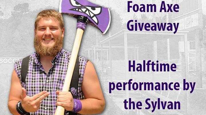 Stephen F. Austin has foam axe giveaway for National Lumberjack Day Stephen F. Austin has foam axe giveaway for National Lumberjack Day